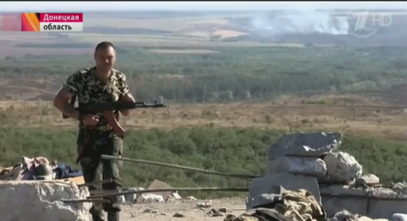 Флаг ДНР над Саур-Могилой (видео, фото) | Русская весна