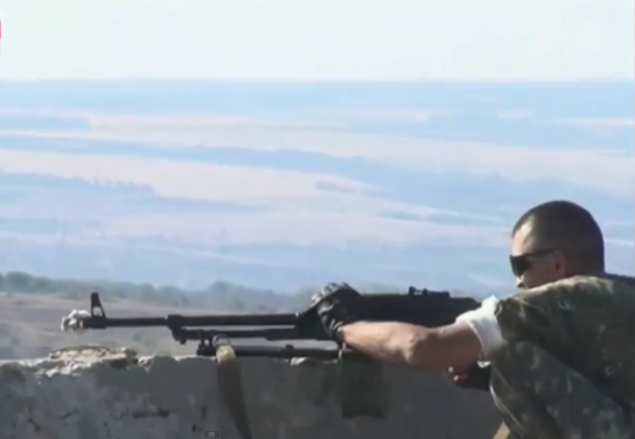 Флаг ДНР над Саур-Могилой (видео, фото) | Русская весна