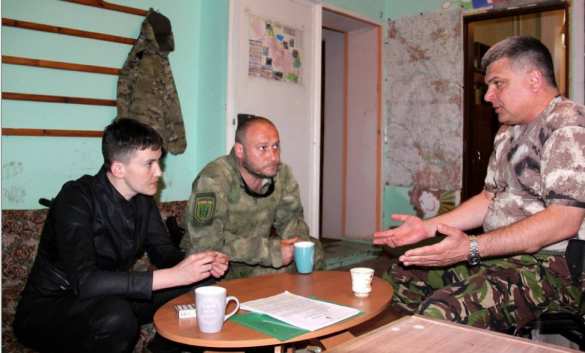 Ярош и Савченко встретились в зоне «АТО» (ФОТО) | Русская весна