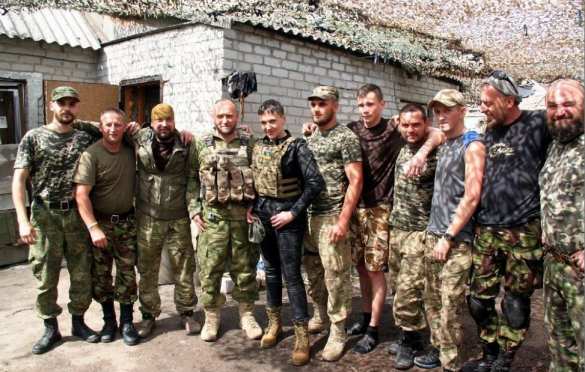 Ярош и Савченко встретились в зоне «АТО» (ФОТО) | Русская весна