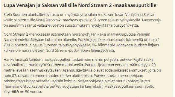 СРОЧНО: Власти Финляндии выдали второе разрешение на строительство «Северного потока — 2» | Русская весна