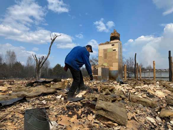 Страшные кадры: сгоревшие сёла под Чернобылем (ФОТО) | Русская весна