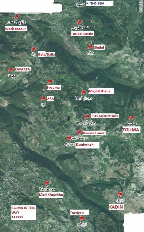 МОЛНИЯ: сирийские войска ведут штурм горной крепости террористов — Кинсиббы, взят Замок Тубал (КАРТА) | Русская весна