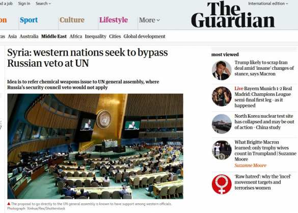 Запад придумал, как обойти российское вето в Совбезе ООН, — Guardian | Русская весна