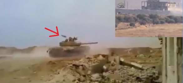 Танк Т-72 ушел от двух американских ракет во время боя в Сирии — уникальные кадры (ВИДЕО) | Русская весна