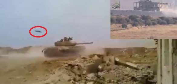 Танк Т-72 ушел от двух американских ракет во время боя в Сирии — уникальные кадры (ВИДЕО) | Русская весна
