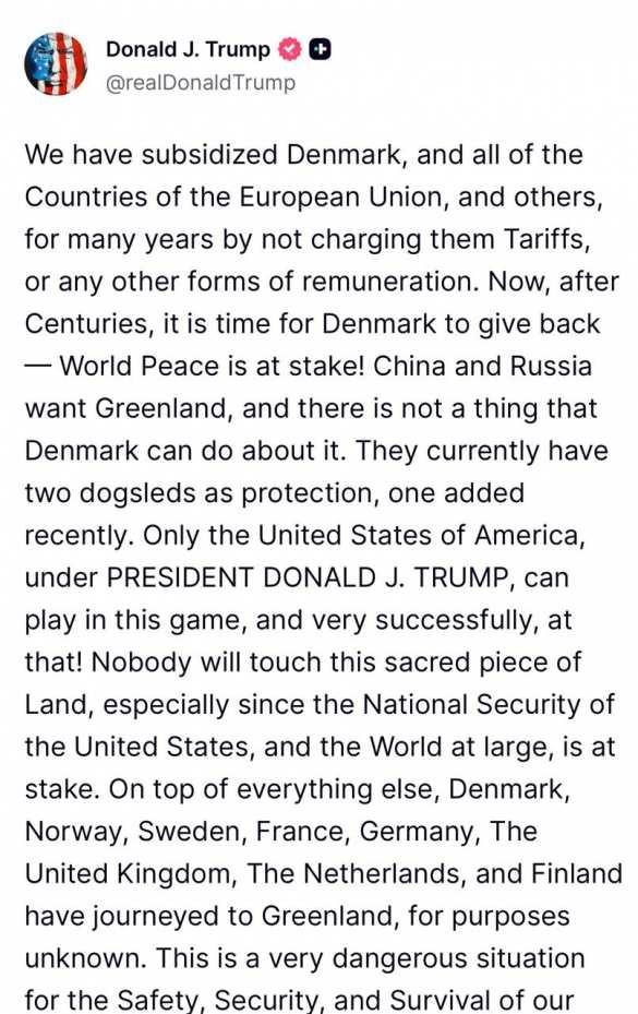 Трамп ввел пошлины на товары европейских союзников из-за Гренландии | Русская весна