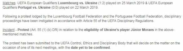 УЕФА начинает рассмотрение вопроса о техническом поражении для сборной Украины | Русская весна