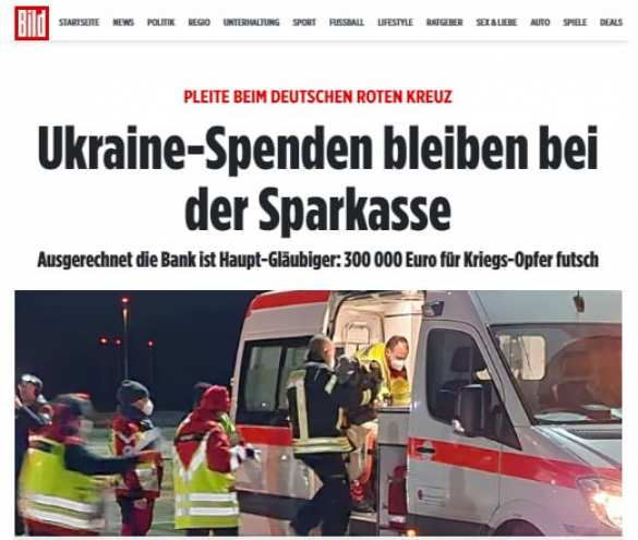 В Германии Красный Крест собирал деньги для Украины, но потратит их на себя | Русская весна