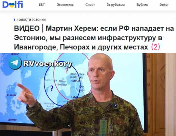 Эстония разнесёт российскую инфраструктуру, если РФ посмеет напасть, — командующий войсками | Русская весна