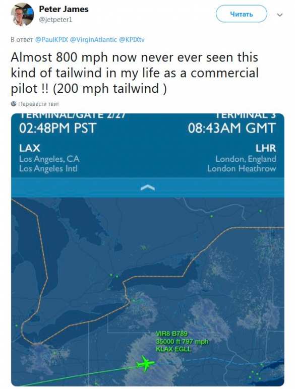 Пассажирский Boeing случайно преодолел звуковой барьер и прибыл почти на час раньше | Русская весна