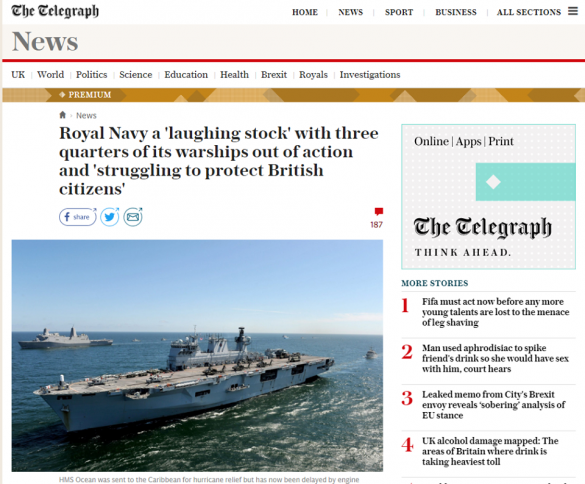 Позорный конец «владычицы морей» — три четверти военных кораблей Британии не способны даже выйти в море | Русская весна