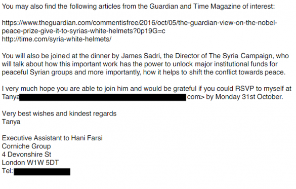 «Белые каски» пытались «завербовать» основателя Pink Floyd — опубликованы доказательства (ДОКУМЕНТ) | Русская весна