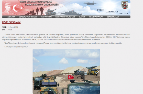 Минобороны Турции заявило, что занимает позиции в Сирии по соглашению с РФ   | Русская весна