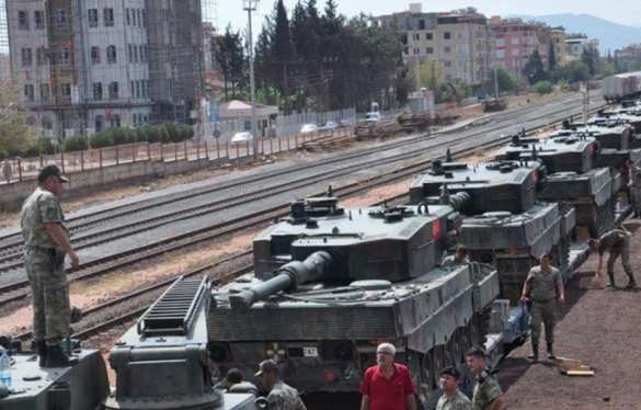 Турецкие танковые колонны готовятся вторгнуться в Сирию (ФОТО) | Русская весна