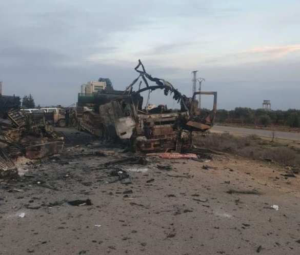 СРОЧНО: Первые кадры сожжённой колонны армии Турции, уничтоженной войсками Асада (ФОТО) | Русская весна