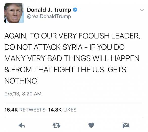 «Не нападай на Сирию, будет плохо!» — что Трамп советовал Обаме | Русская весна