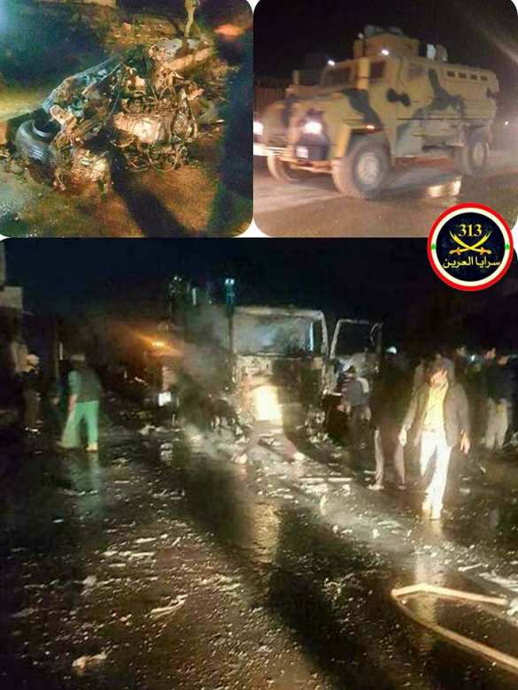 Колонна армии Турции вторглась в Алеппо, но была остановлена огнём ВКС РФ и САА, взрыв уничтожил технику (ФОТО, ВИДЕО) | Русская весна