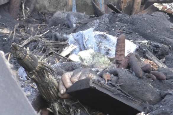 Кадры с места гибели женщины в Макеевке (ВИДЕО 18+) | Русская весна