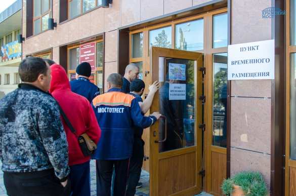На стройплощадке Крымского моста прошли учения МЧС России (ФОТО) | Русская весна