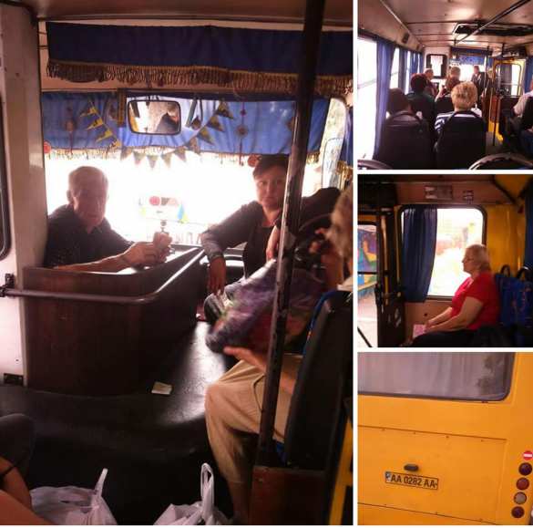 «Полная маршрутка сепаратистов»: под Киевом водителя автобуса заставили целовать руки матери «АТОшника» (ФОТО) | Русская весна