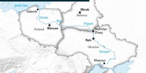Проект водного пути Е40: боевые корабли НАТО в лесах Белоруссии и степях Украины (КАРТА) | Русская весна