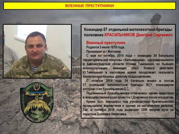 Минобороны ДНР обнародовало новые данные о командирах ВСУ, виновных в мартовских обстрелах городов (ФОТО) | Русская весна