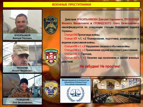 Минобороны ДНР обнародовало новые данные о командирах ВСУ, виновных в мартовских обстрелах городов (ФОТО) | Русская весна