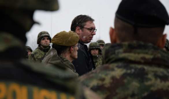 Угроза войны в Косово: Президент Сербии приехал на базу спецназа (ФОТО) | Русская весна