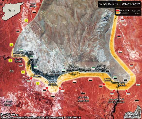 Сражение под Дамаском: Армия и ВКС РФ штурмуют позиции банд и вынуждают их сдать все районы на границе с Кунейтрой (ВИДЕО, КАРТА) | Русская весна