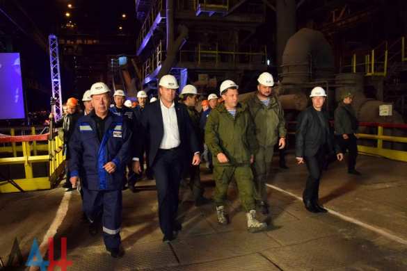 Захарченко запустил выплавку стали на Юзовском металлургическом заводе (+ВИДЕО, ФОТО) | Русская весна