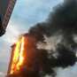 В Китае полыхает многоэтажный отель (ФОТО, ВИДЕО)