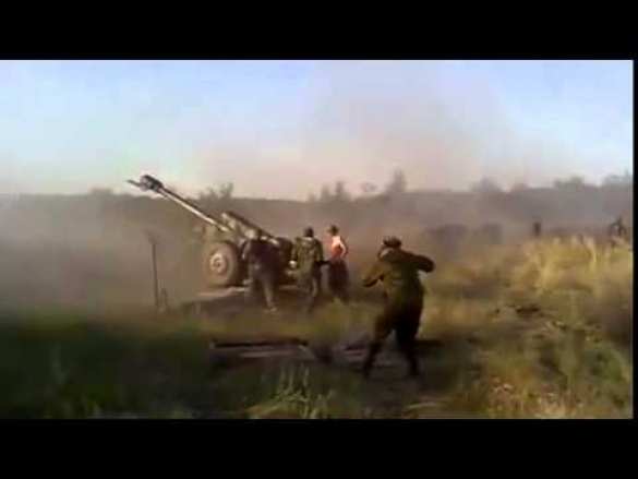 И снова слаженная работа &quot;боевых бобров&quot; - артиллеристов (видео) | Русская весна