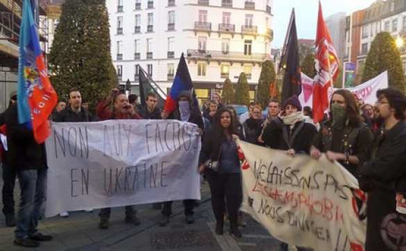 В Брюсселе прошел марш «Нет фашизму на Украине» | Русская весна