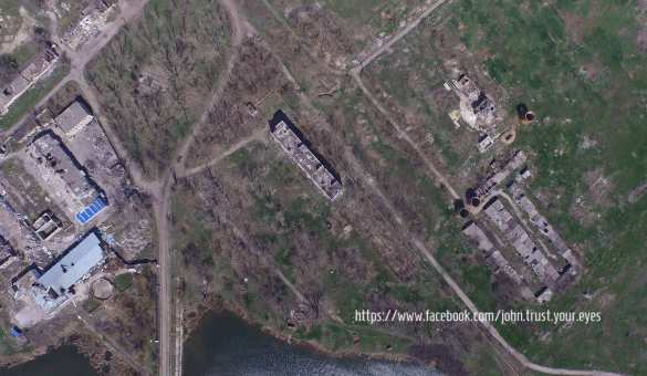 Пост-апокалипсис в оккупированных Песках: шокирующие кадры с беспилотника Ополчения | Русская весна