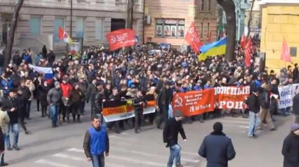 Репортаж с митинга и шествия в городе-герое Одессе | Русская весна