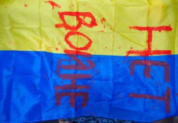 Жители Днепропетровщины митингуют у военкомата и грозят перекрыть трассу на Одессу в знак протеста против мобилизации (фото, видео) | Русская весна