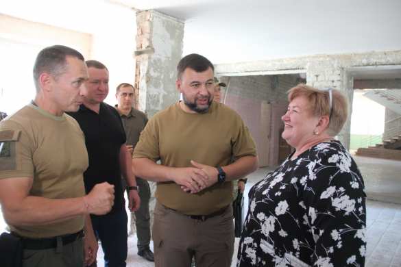 «В Республике будут школы, в которых хочется учиться»: глава ДНР в восстанавливаемых Россией учреждениях (ФОТО) | Русская весна