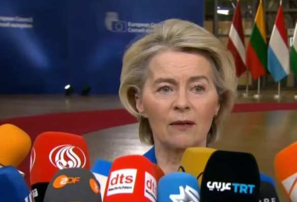 Никто не уйдет с саммита ЕС, пока не решим вопрос о финансировании Украины, — фон дер Ляйен | Русская весна