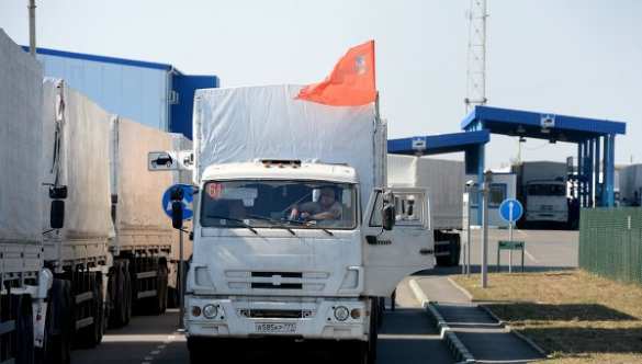 Ukraine: le convoi humanitaire russe rentre en Russie | Русская весна