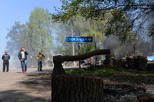 Славянск. Танки. Пехота. Огонь. Артиллерия  | Русская весна