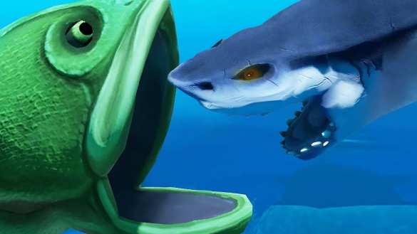 Акулу проглотила гигантская рыба (ВИДЕО) | Русская весна