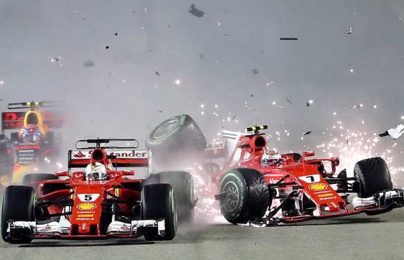 Чудовищной аварией на старте ознаменовался гран-при Бельгии (ВИДЕО) | Русская весна