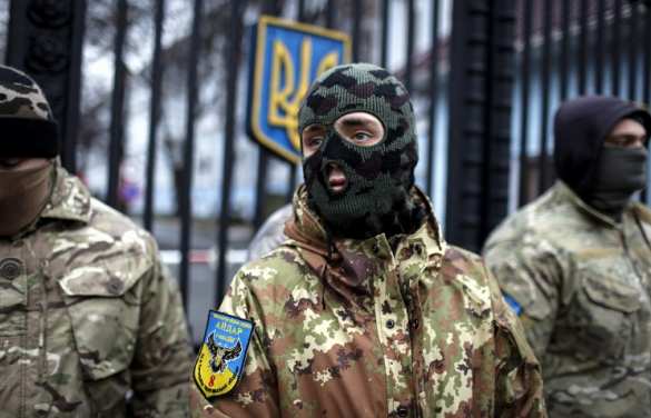 Перемога! Боевики «Азова» победили воздушные шарики (ФОТО)  | Русская весна