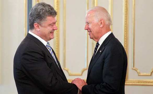 Байден поставил Порошенко «зачёт» за закон об особом статусе Донбасса и объявил о начале тренировок нацгвардейцев инструкторами США | Русская весна