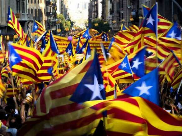 В Барселоне 40 000 человек митинговали за независимость (видео) | Русская весна