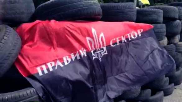 Блокпост «Правого сектора» под Киевом: боевики, шины и мешки с песком (ФОТО+ВИДЕО) | Русская весна