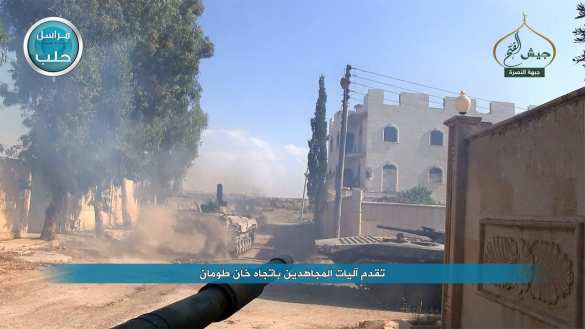 Беспилотник снял танковую атаку террористов «Ан-Нусры» в Алеппо (ФОТО, ВИДЕО) | Русская весна