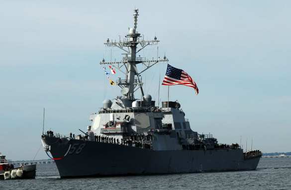 Корабельная группировка НАТО с ракетным эсминцем ВМС США вошла в Черное море | Русская весна