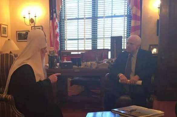 Самая курьёзная награда Маккейна: «церковный орден» от Филарета | Русская весна